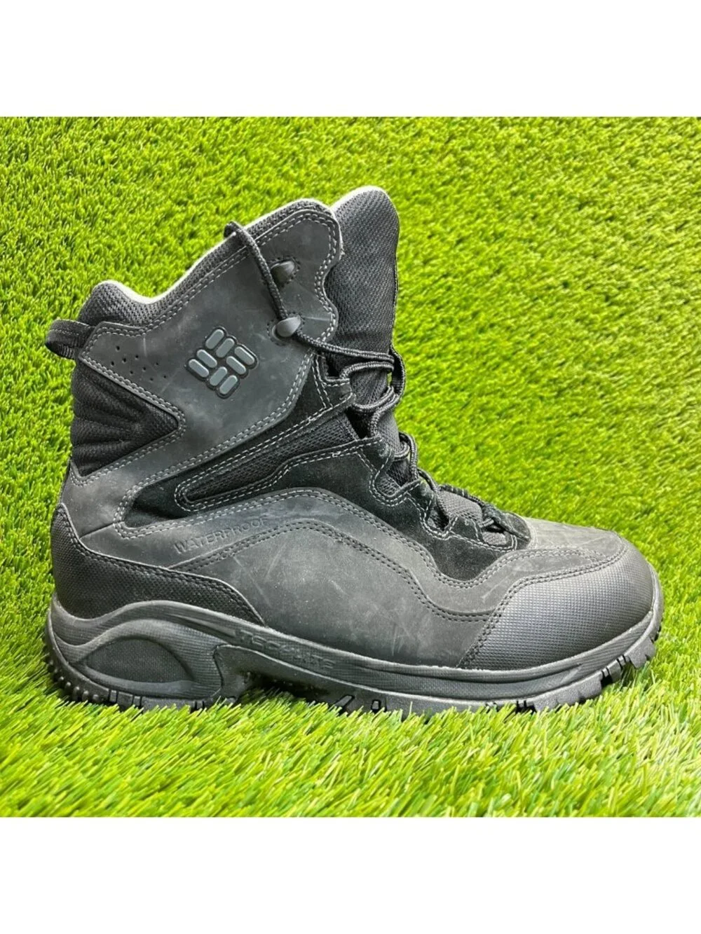 Columbia Bugaboot Omni Grip Mens Size 13 Black Outdoor Waterproof Lace Up Boots